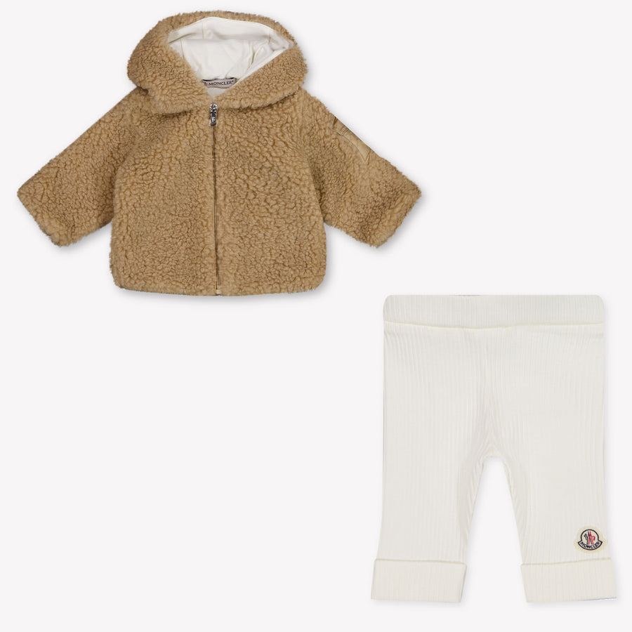 Moncler Baby Unisex Set in Camel