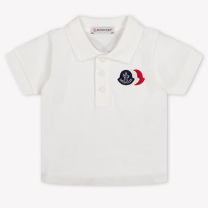 Moncler Baby Jongens Polo In Wit