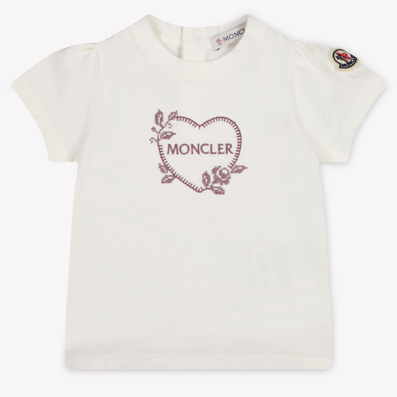 Moncler Baby Girls T-Shirt In White