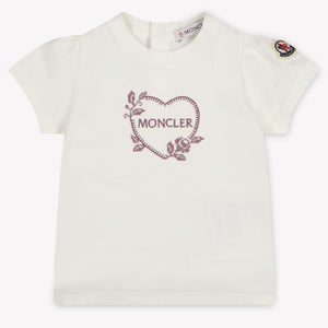 Moncler Baby Girls T-Shirt In White