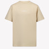 Stone Island Kinder Jongens T-Shirt In Beige