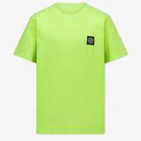 Stone Island Kids Boys T-Shirt In Lime