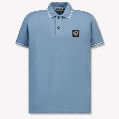 Stone Island Kinder Jongens Polo In Licht blauw