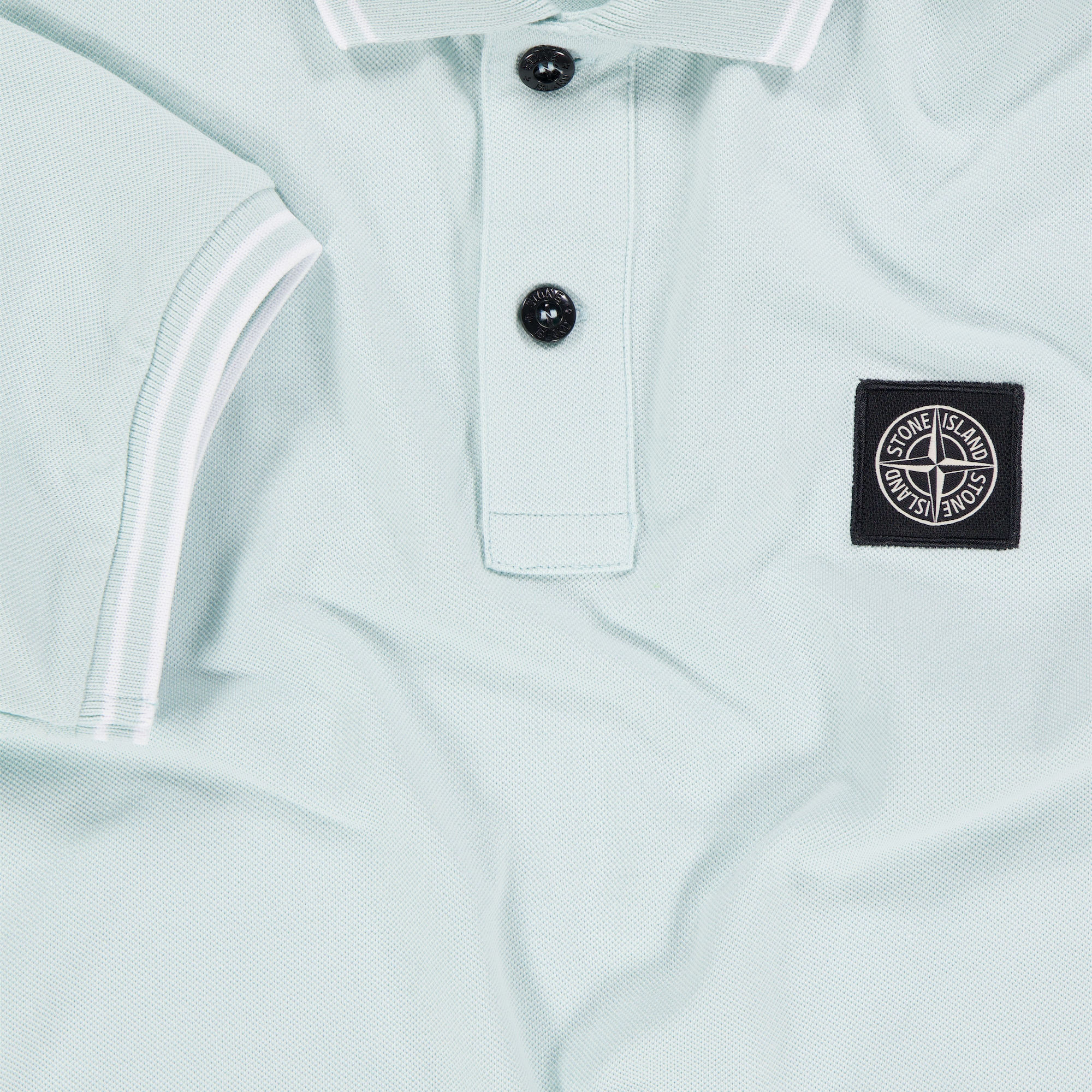 Stone Island Kids Boys Polo In Light Blue