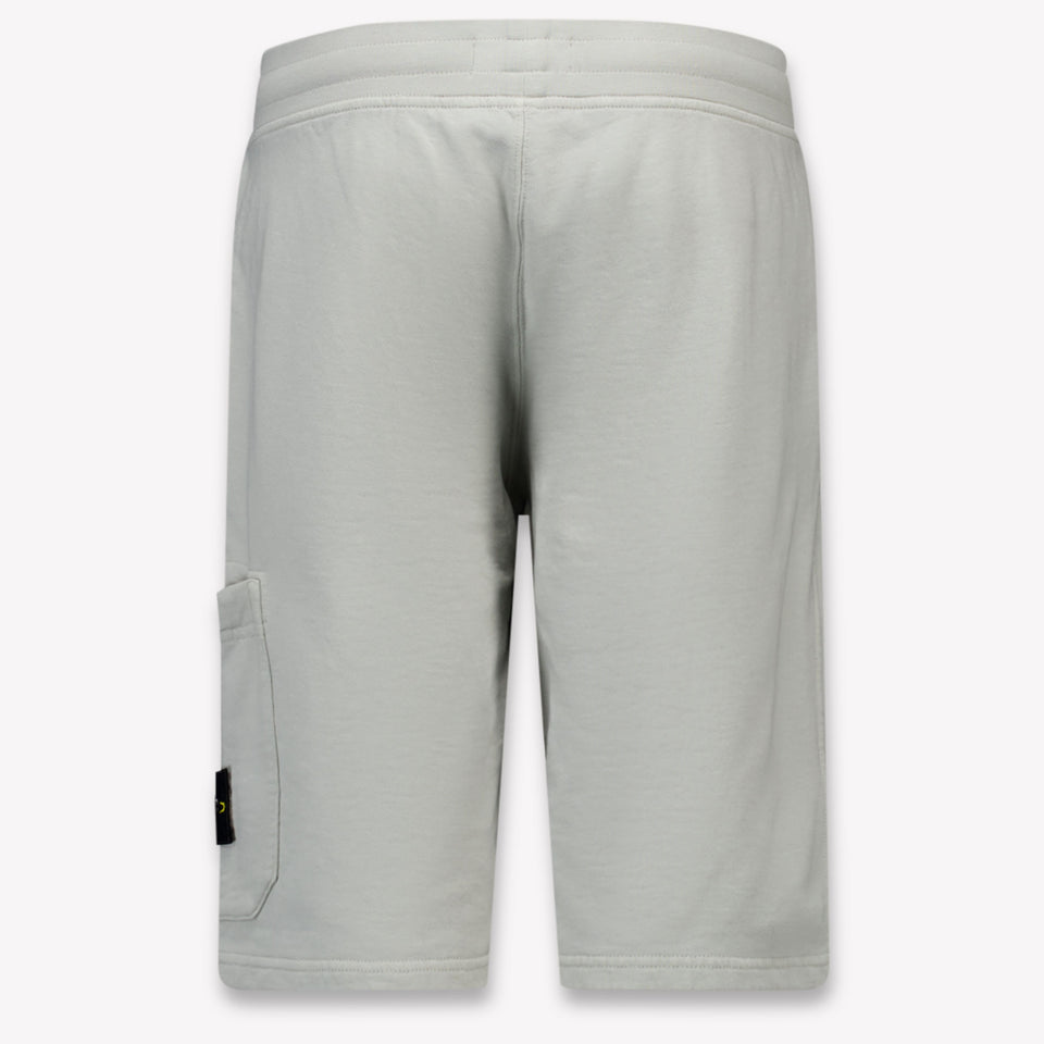 Stone Island Kinder Jongens Shorts In Licht Grijs