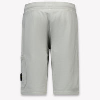 Stone Island Kids Boys Shorts In Light Gray