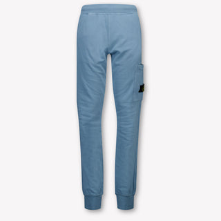 Stone Island Kids Boys Pants In Light Blue