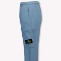 Stone Island Kids Boys Pants In Light Blue