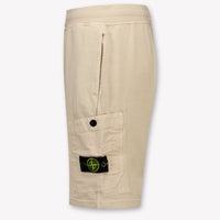 Stone Island Kids Boys Shorts In Beige