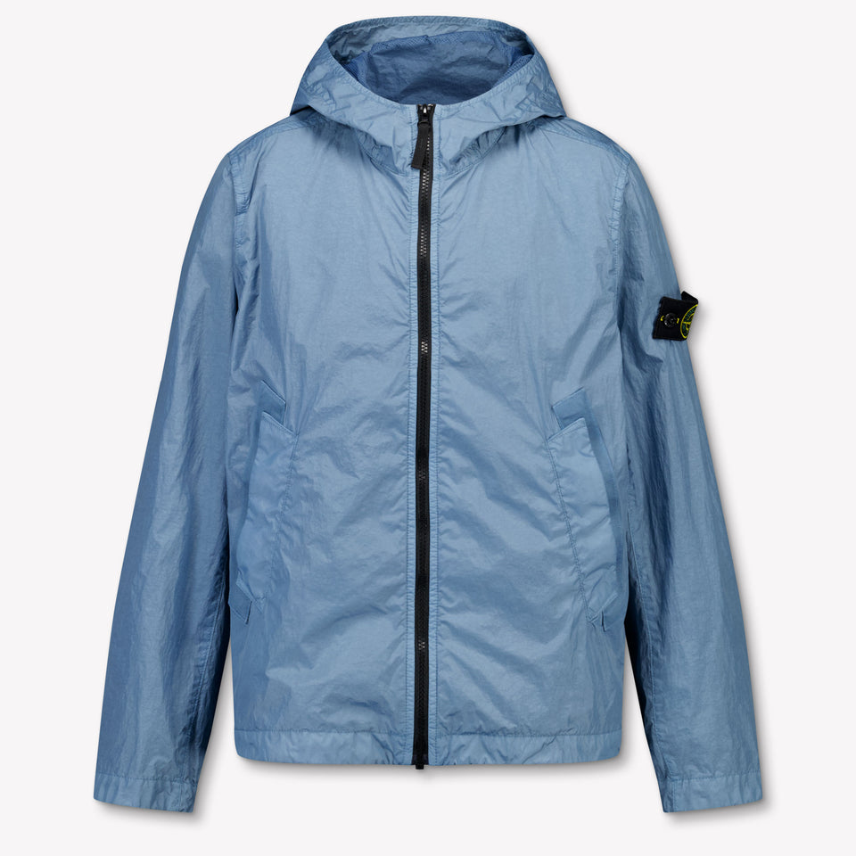 Stone Island Kids Boys Summer jacket In Light Blue