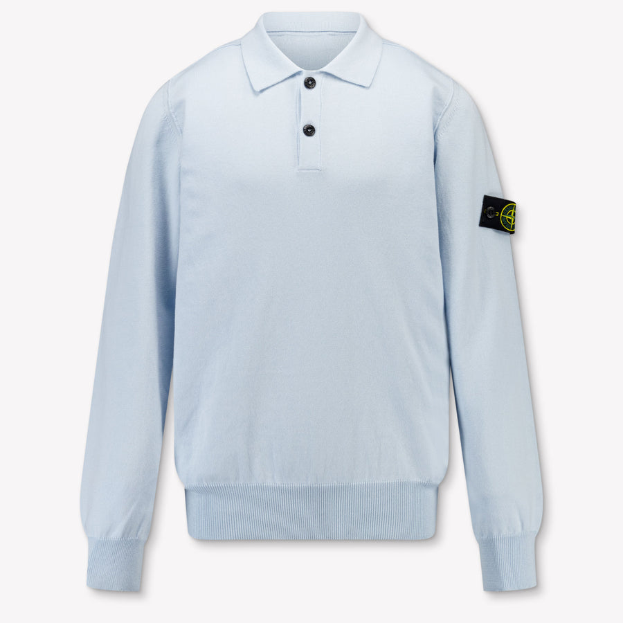 Stone Island Kids Boys Sweater In Light Blue