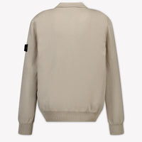 Stone Island Kids Boys Sweater In Light Gray