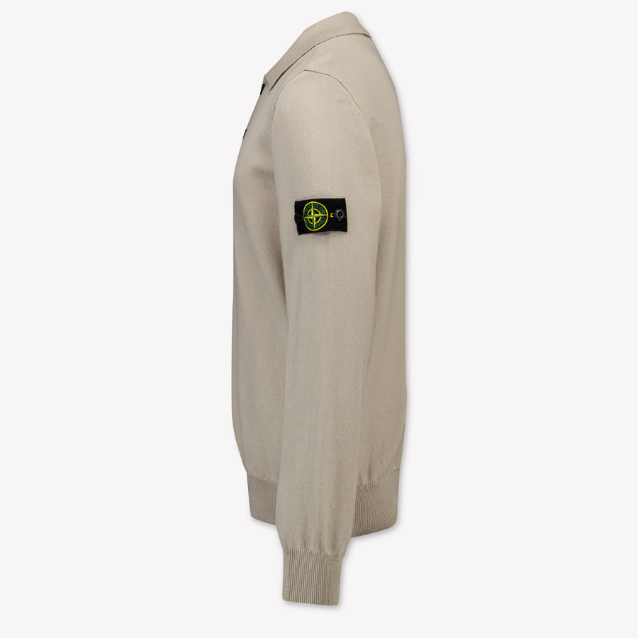 Stone Island Kids Boys Sweater In Light Gray