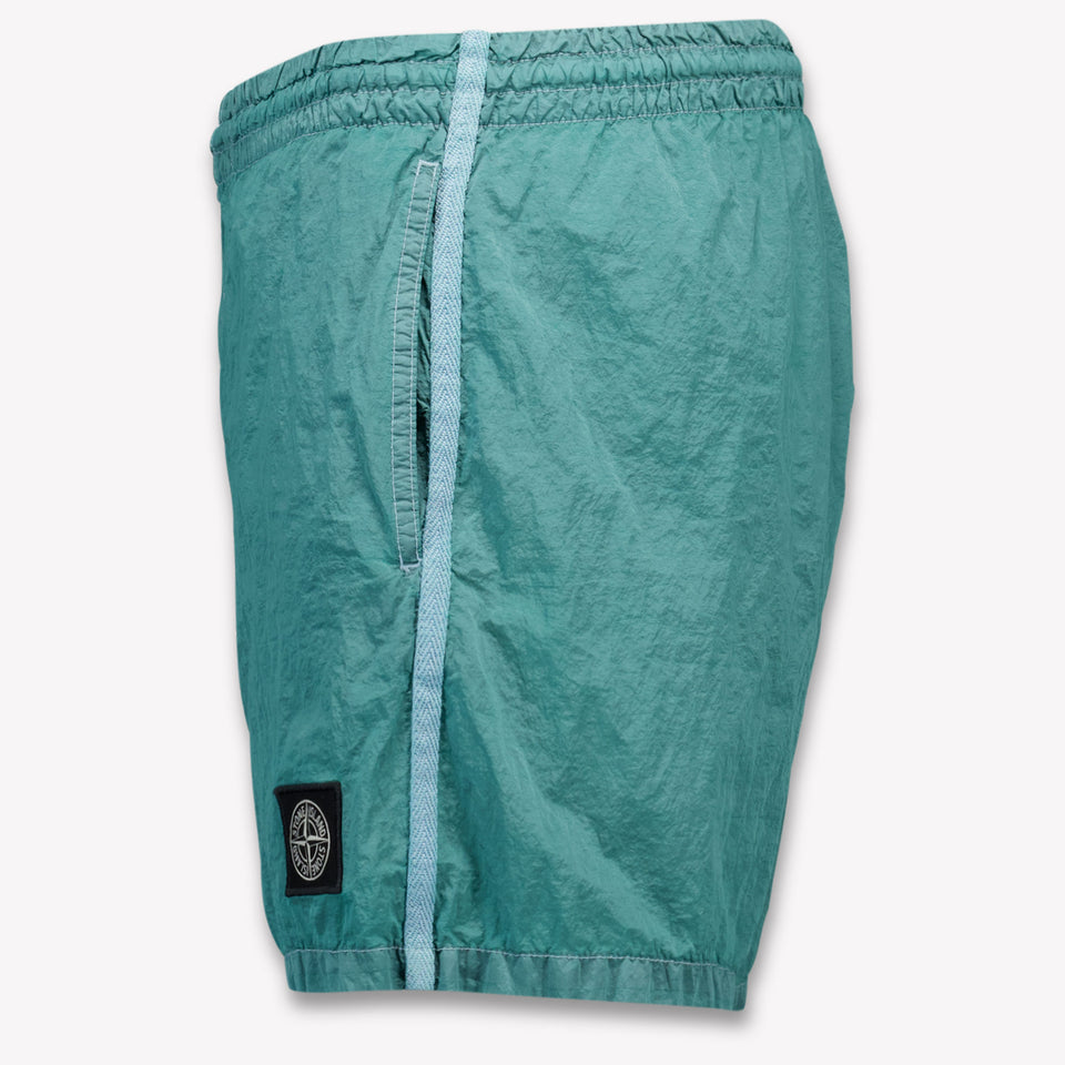 Stone Island Kids Boys Swimwear In Mint