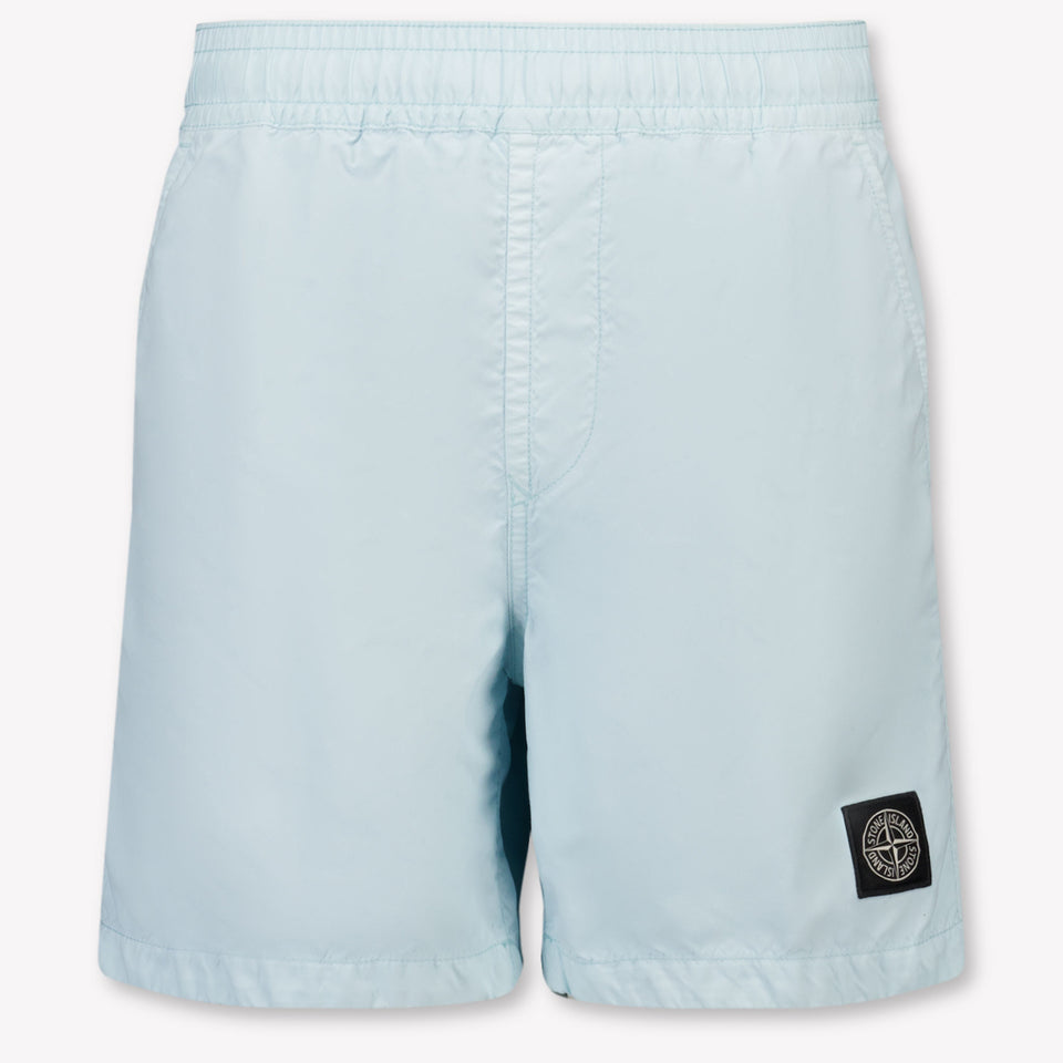 Stone Island Kids Boys Swimwear In Light Blue