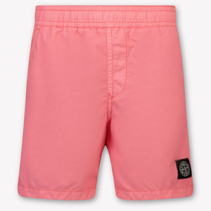 Stone Island Kids Boys Swimwear In Red