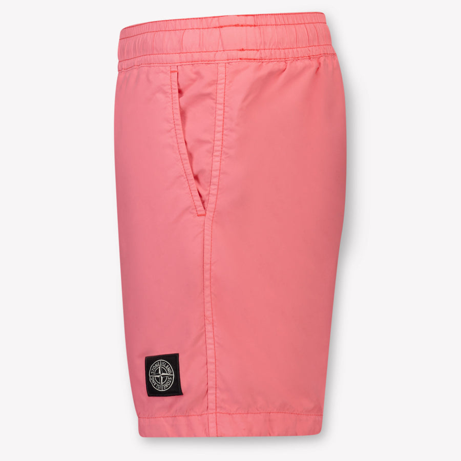 Stone Island Kids Boys Swimwear In Red