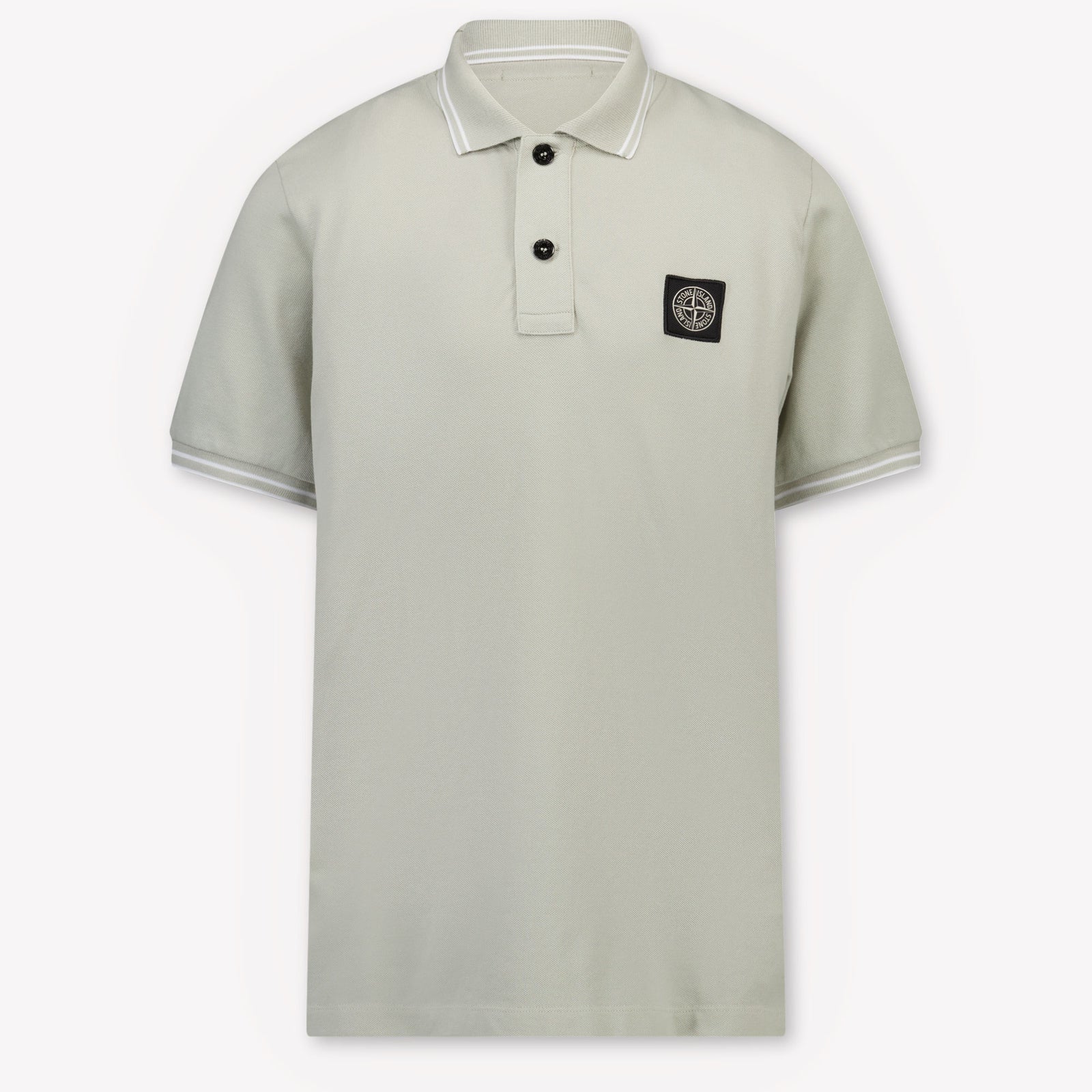 Stone Island Kids Boys Polo In Light Gray