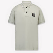 Stone Island Kids Boys Polo In Light Gray