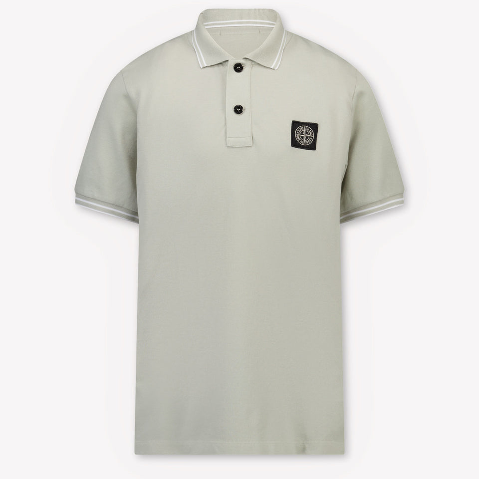 Stone Island Kids Boys Polo In Light Gray