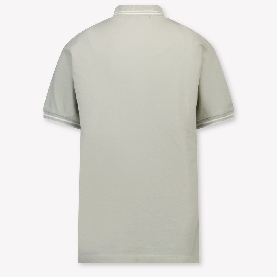 Stone Island Kids Boys Polo In Light Gray