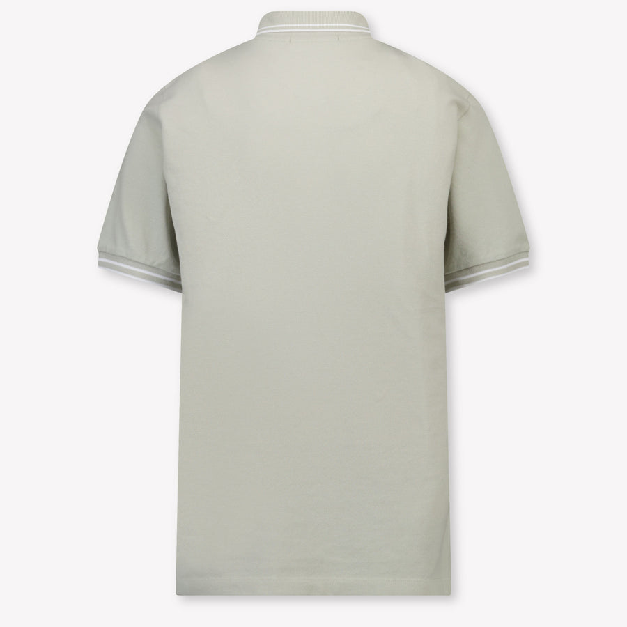 Stone Island Kinder Jongens Polo In Licht Grijs