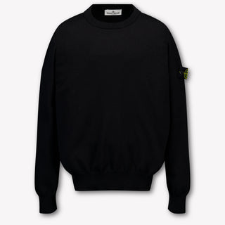 Stone Island Kids Boys Sweater In Black
