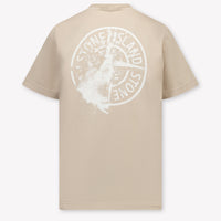 Stone Island Kids Boys T-Shirt In Sand