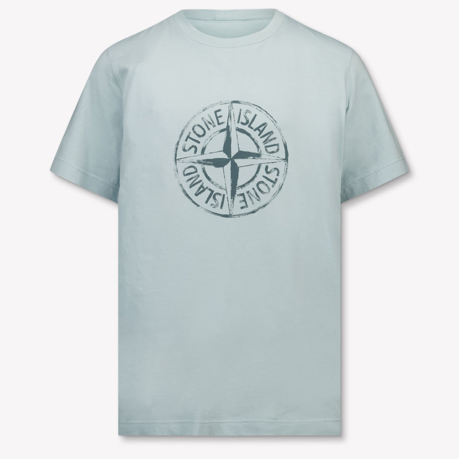Stone Island Boys T-Shirt in Light Blue