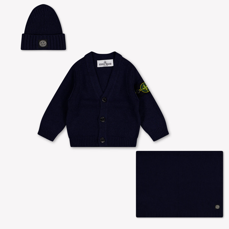 Stone Island Baby Boys Set in Navy