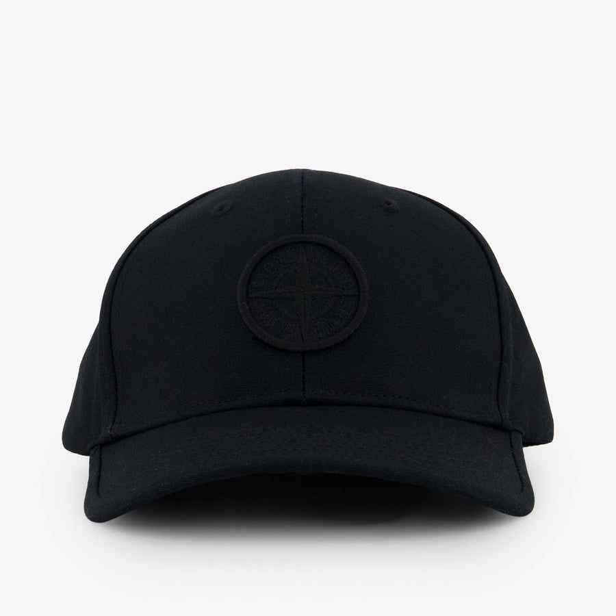 Stone Island Kids Boys Cap In Black