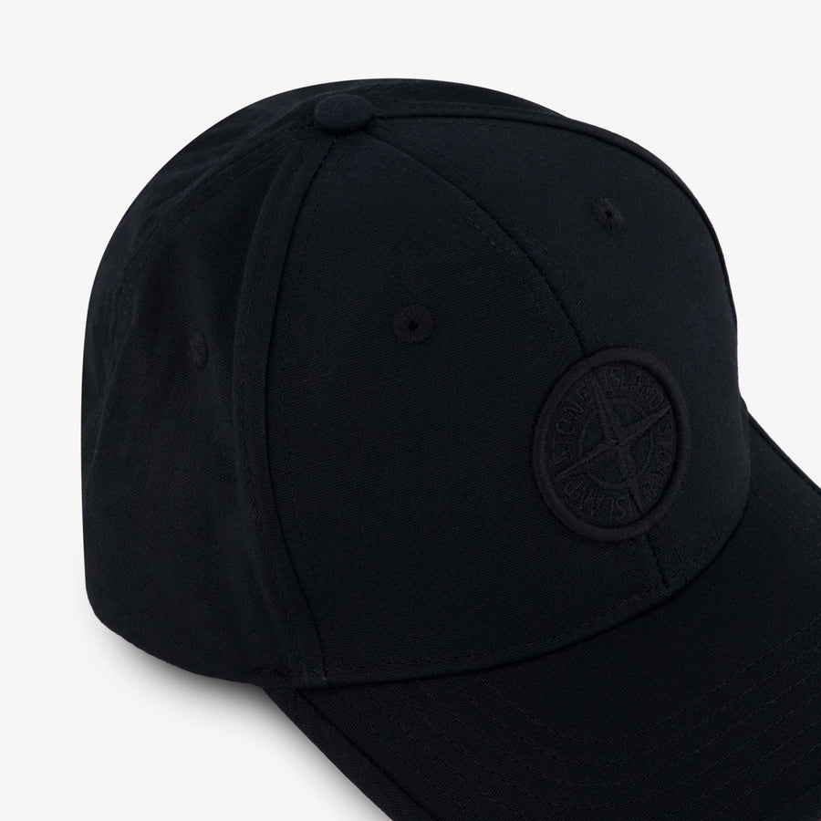 Stone Island Kids Boys Cap In Black