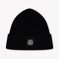 Stone Island Boys Beanie in Black
