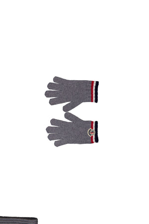 Moncler Kids Boys Hat In Gray