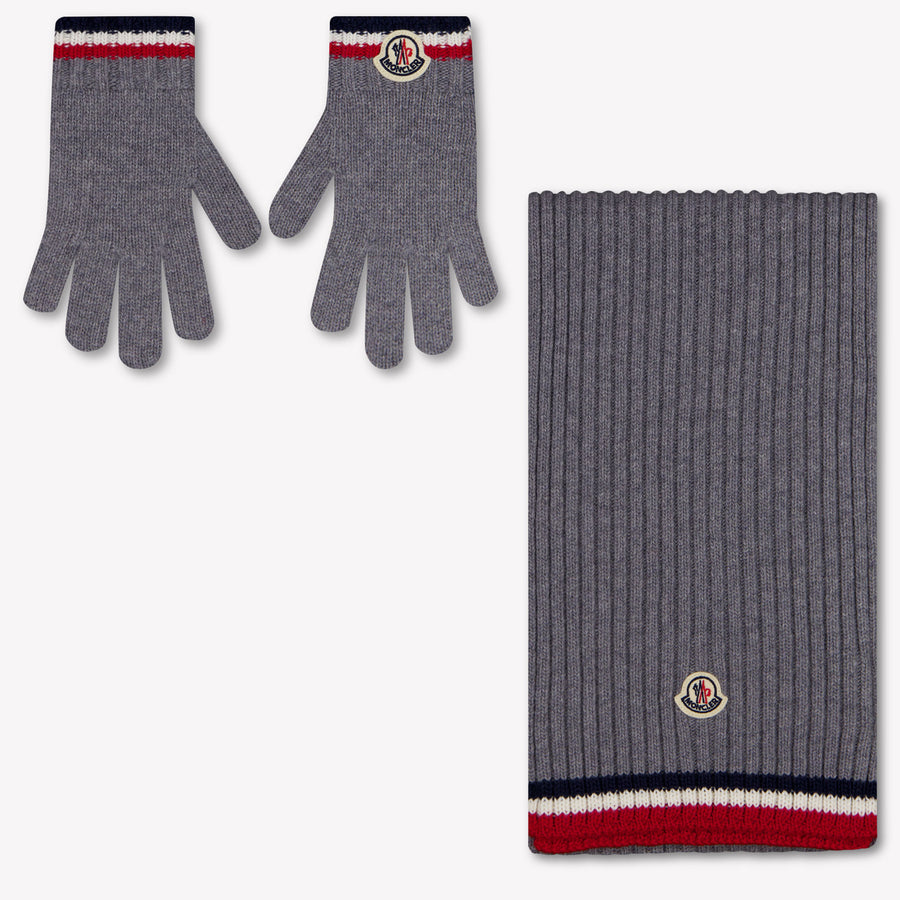 Moncler Boys Beanie in Grey
