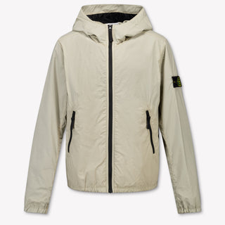Stone Island Kinder Jongens Zomerjas In Licht Beige