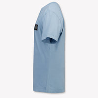 Stone Island Kids Boys T-Shirt In Light Blue
