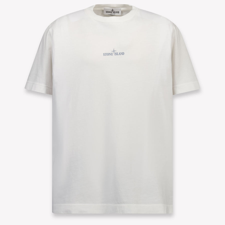 Stone Island Kids Boys T-Shirt In White