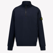 Stone Island Kids Boys Sweater In Navy