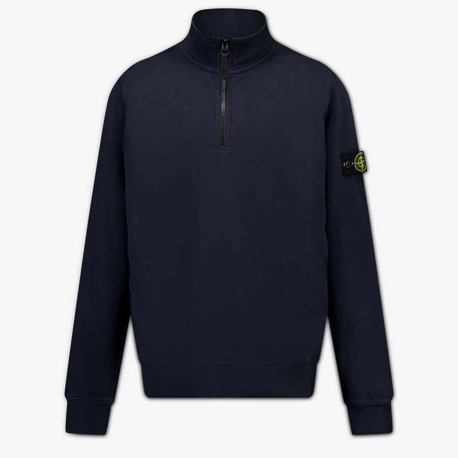 Stone Island Kids Boys Sweater In Navy