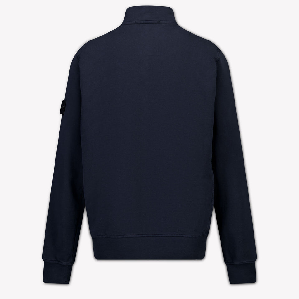 Stone Island Kids Boys Sweater In Navy
