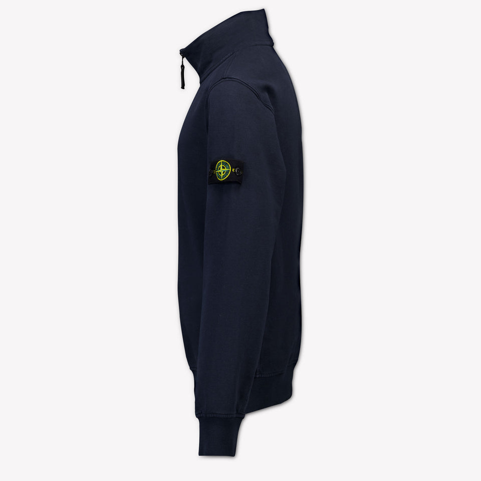 Stone Island Kids Boys Sweater In Navy