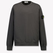 Stone Island Kids Boys Sweater In Anthracite