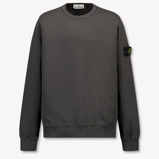 Stone Island Kids Boys Sweater In Anthracite