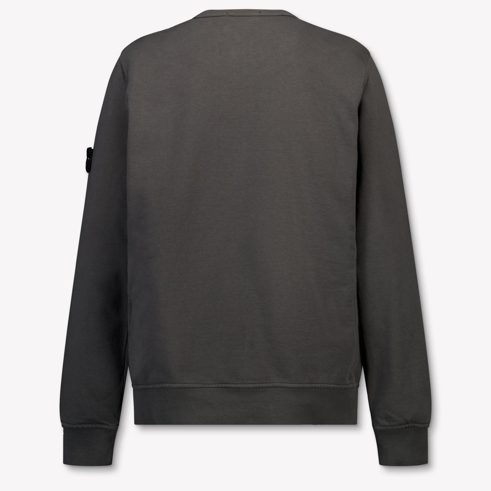 Stone Island Kids Boys Sweater In Anthracite