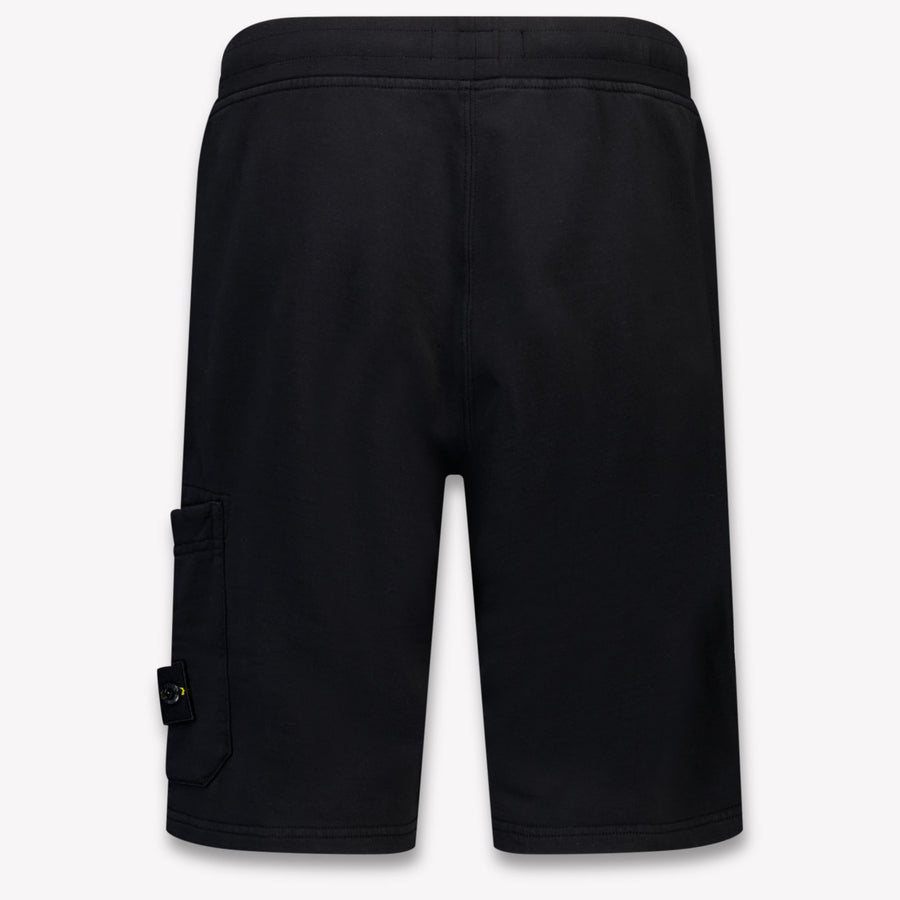 Stone Island Kids Boys Shorts In Black