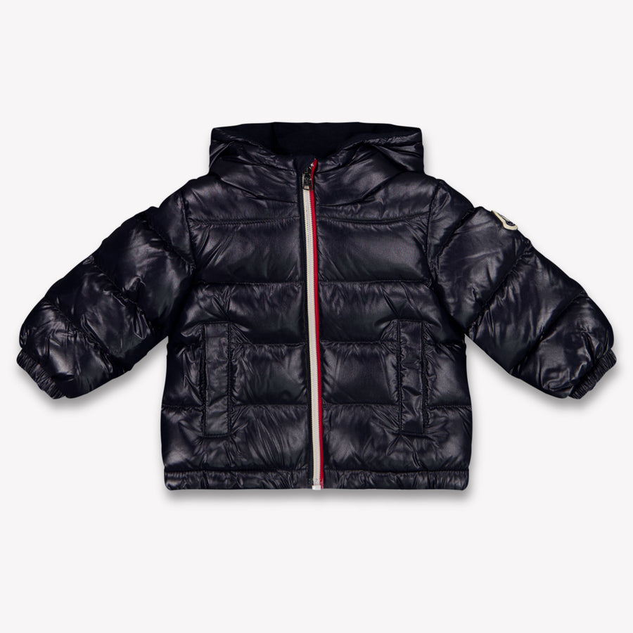 Moncler New Aubert Baby Jongens Winterjas In Navy