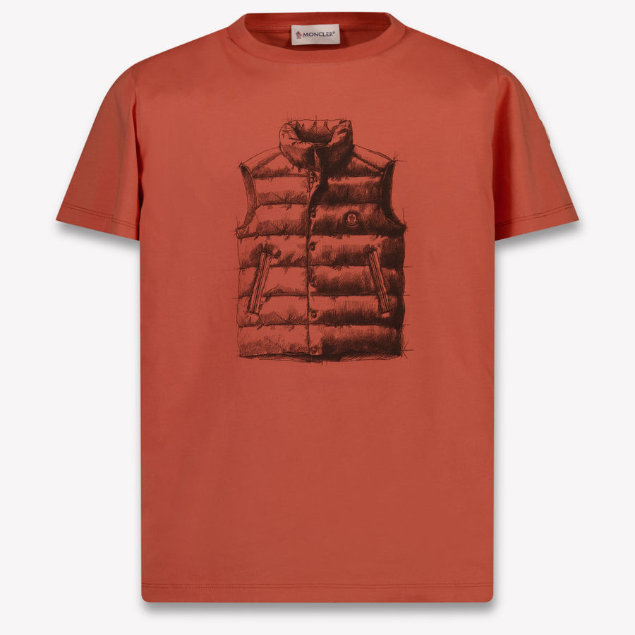 Moncler Boys T-Shirt in Orange