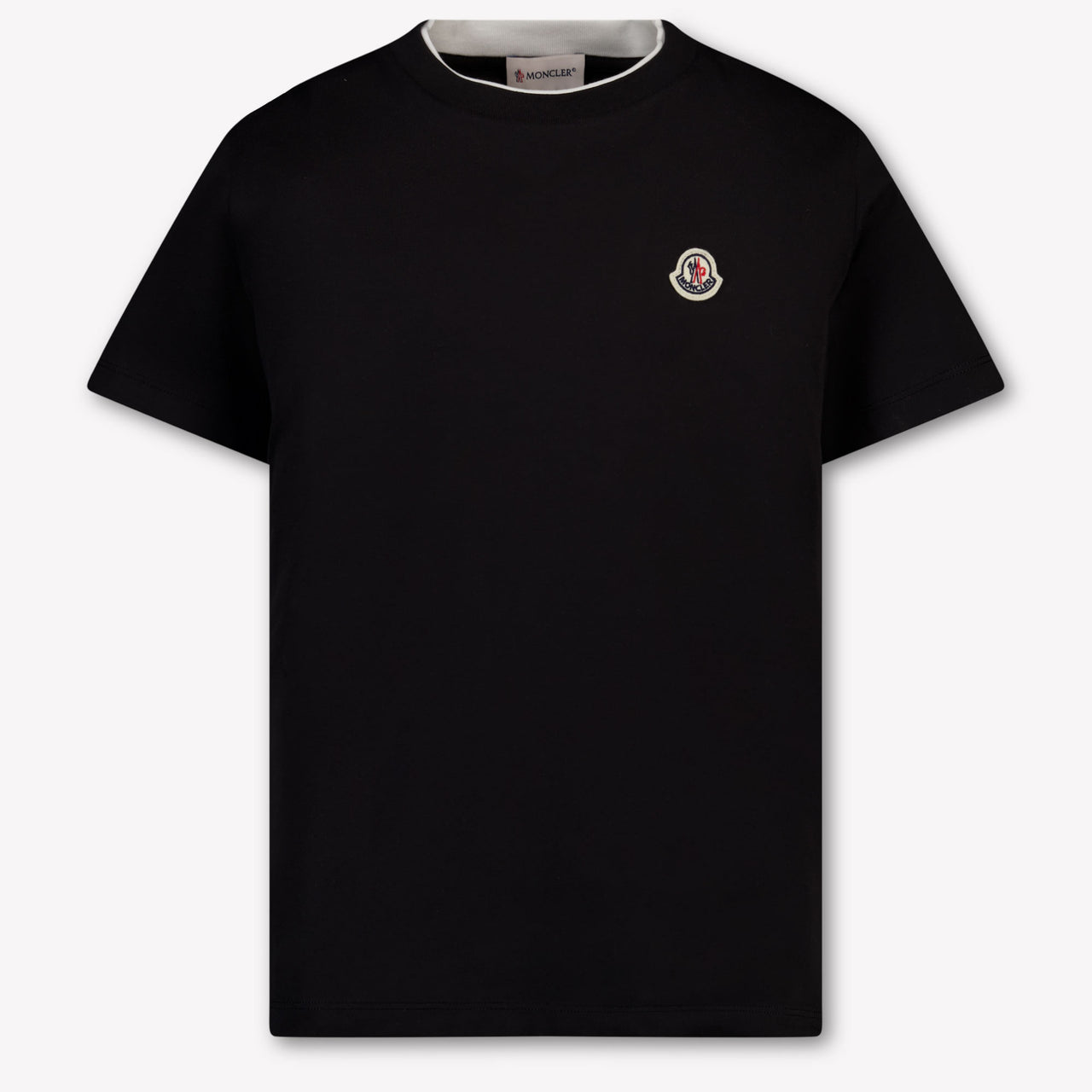 Moncler Kinder Jongens T-Shirt In Zwart