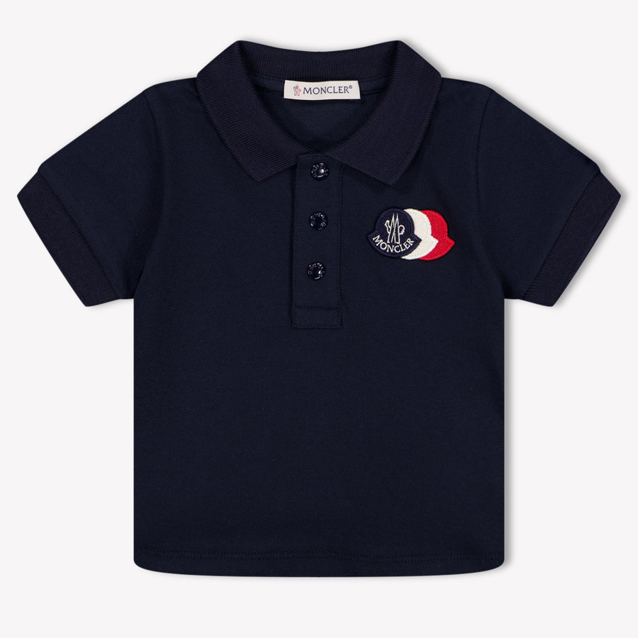 Moncler Baby Boys Polo Shirt in Navy